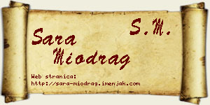 Sara Miodrag vizit kartica